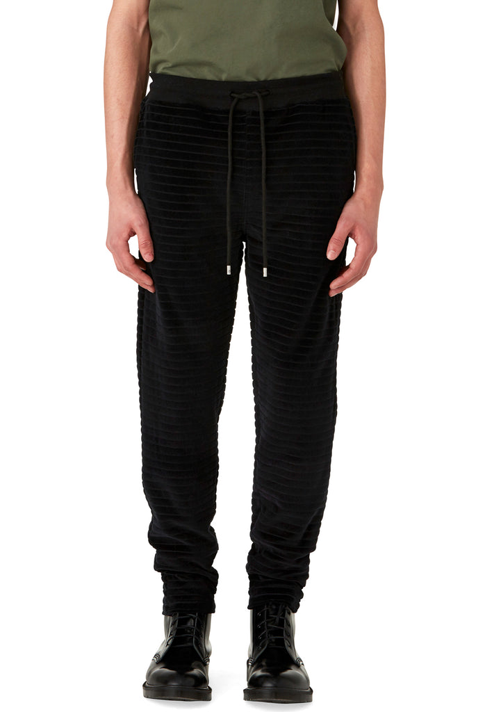 HYDE - VELOUR JOGGER - BLACK